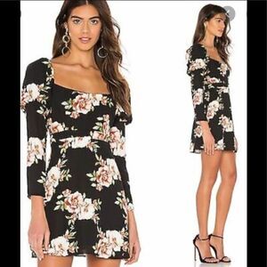 NWT Likely Tara Black Floral Mini Dress